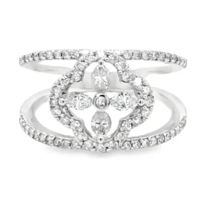 Floral Diamond Fashion Ring