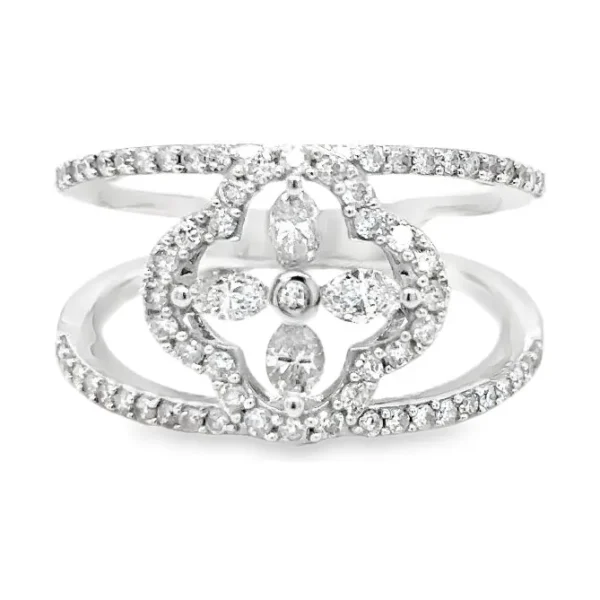 Floral Diamond Fashion Ring