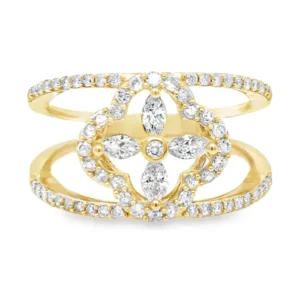 Marquise Floral Diamond Ring