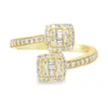 Baguette Bypass Diamond Ring