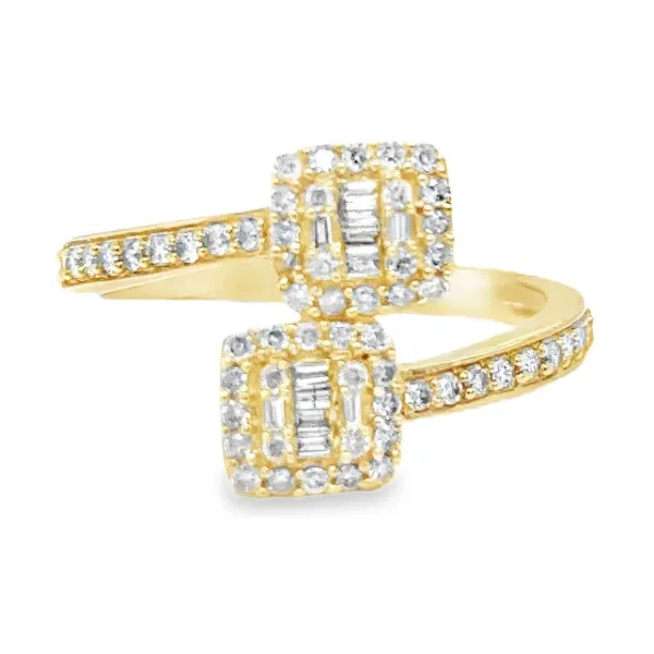 Baguette Bypass Diamond Ring