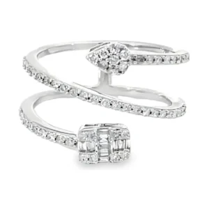 Bypass Diamond Fashion Ring
