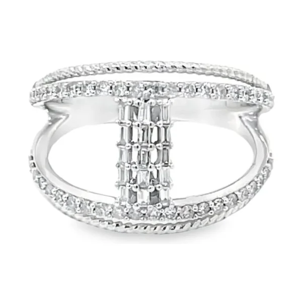Baguette Diamond Open Ring