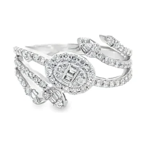 Baguette Cluster Fashion Ring