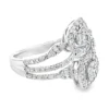 Pear Diamond Bypass Ring