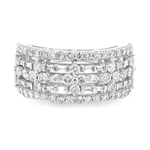 Multi Row Diamond Band