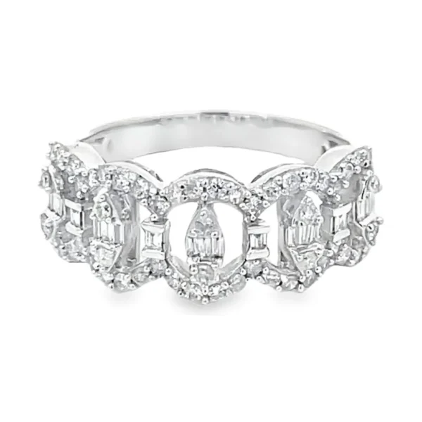 Diamond Halo Band Ring