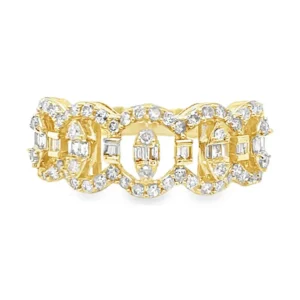 Diamond Link Fashion Ring