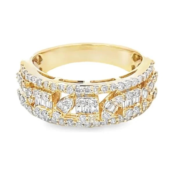 Diamond Cluster Fashion Band