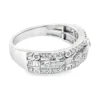 Diamond Geometric Band Ring