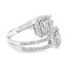 Bypass Halo Diamond Ring