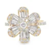 Floral Diamond Fashion Ring