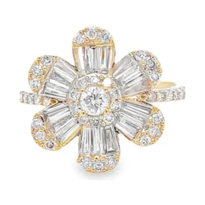 Floral Diamond Fashion Ring