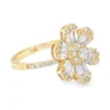 Floral Diamond Fashion Ring