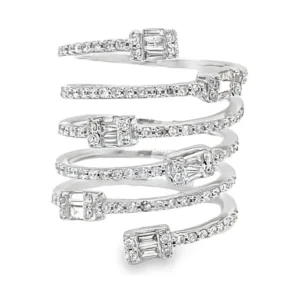 Spiral Diamond Fashion Ring
