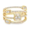 Baguette Diamond Multi Band Ring