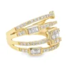 Baguette Diamond Multi Band Ring