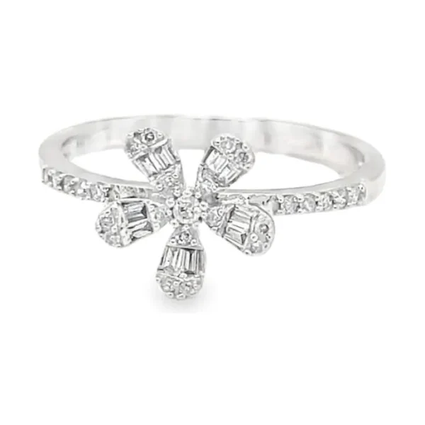 Floral Diamond Fashion Ring