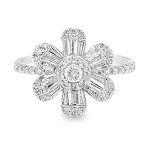 Floral Diamond Fashion Ring