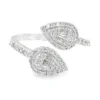 Bypass Pear Diamond Ring
