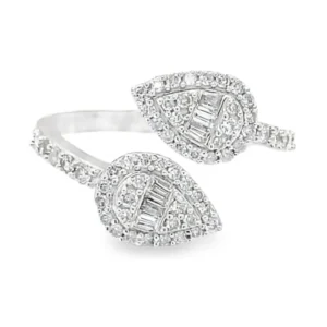 Bypass Pear Diamond Ring