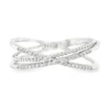 Crisscross Diamond Band Ring