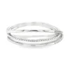 Crisscross Diamond Band Ring