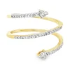 Spiral Diamond Fashion Ring