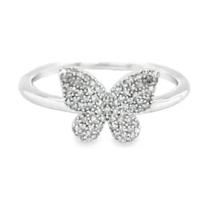 Diamond Butterfly Fashion Ring