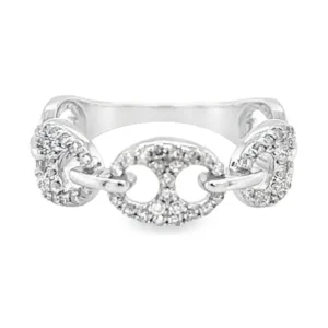 Diamond Link Fashion Ring