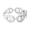 Diamond Link Fashion Ring