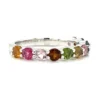 Multicolor Gemstone Band Ring