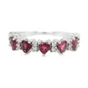 Heart Tourmaline Diamond Ring