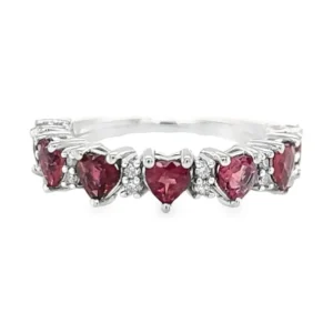 Heart Tourmaline Diamond Ring