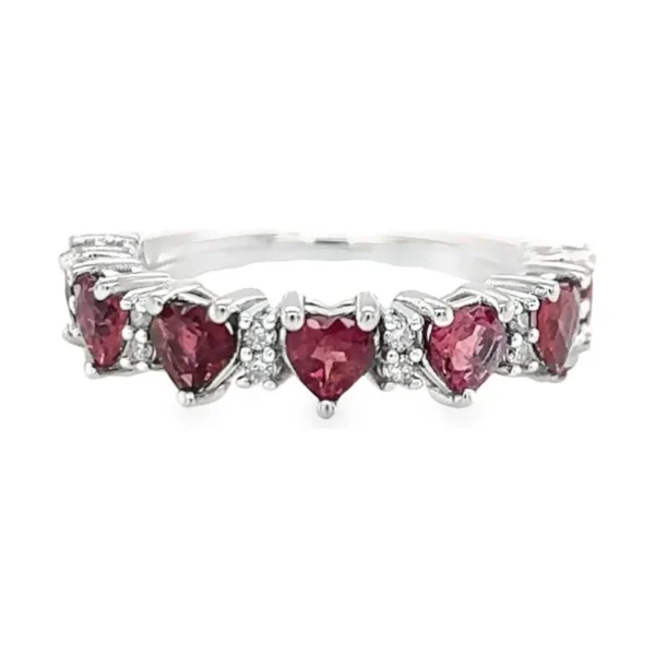 Heart Tourmaline Diamond Ring