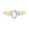 Clover Diamond Link Ring