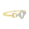 Clover Diamond Link Ring