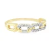 Diamond Chain Link Ring