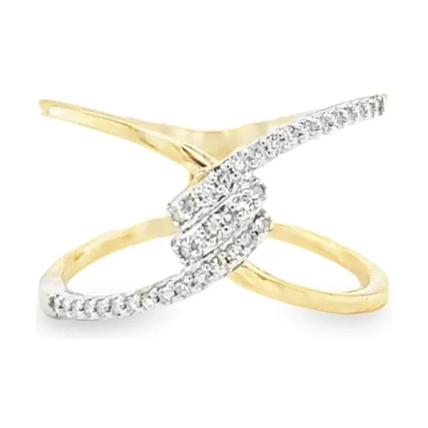 Crossover Diamond Fashion Ring
