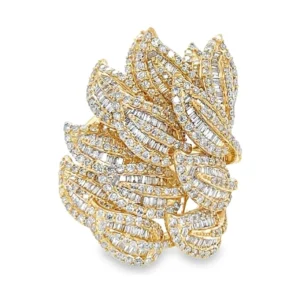 Diamond Leaf Fashion Ring