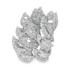 Diamond Leaf Statement Ring
