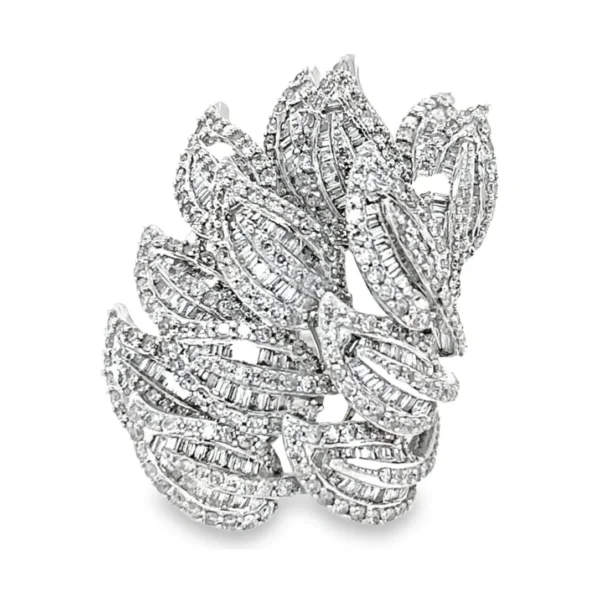 Diamond Leaf Statement Ring