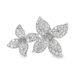 Floral Diamond Cluster Ring