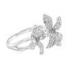 Floral Diamond Cluster Ring