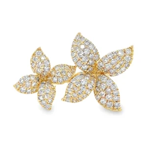 Floral Diamond Cluster Ring