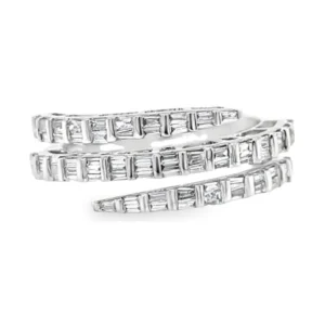 Baguette Diamond Coil Ring