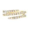 Baguette Diamond Spiral Ring