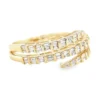 Baguette Diamond Spiral Ring