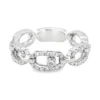 Diamond Chain Link Ring