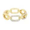 Diamond Chain Link Ring